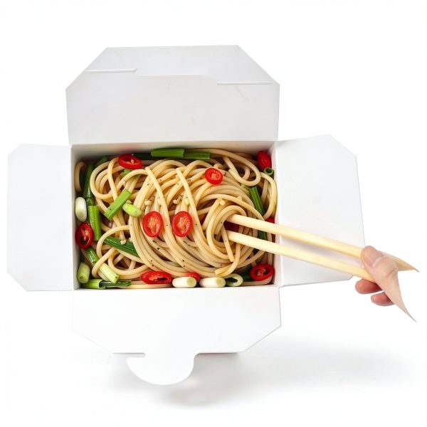 Honeydak Take Out Boxes 50 Pack with Bamboo Chopsticks 16 oz Brown-2