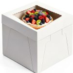 BOARDS+ 10 Inch Cake Boxes – Sturdy Cardboard, Clear Window, 25 Pack-0
