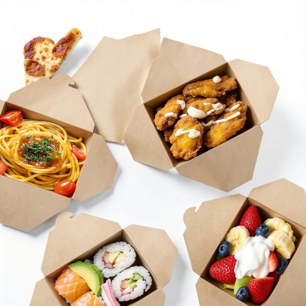 50 Pack 70 oz Kraft Brown Paper To Go Boxes – Leak-Proof, Grease-Resistant Cardboard To Go Containers – Heavy Duty Disposable Lunch Boxes for Restaurant, Catering, Picnic, Party-1