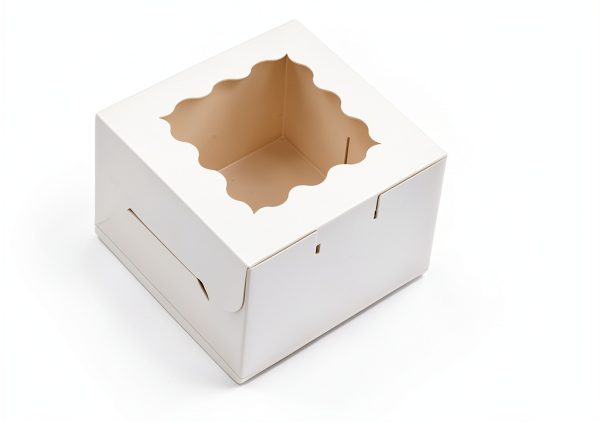 Cookie Boxes 50 Pack with Window White Bakery Box by YEEHONG 4x4x2.5in-1