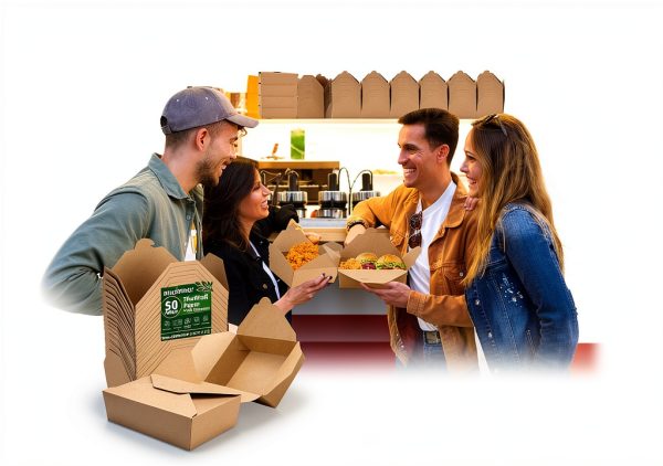 50 Pack 70 oz Kraft Brown Paper To Go Boxes – Leak-Proof, Grease-Resistant Cardboard To Go Containers – Heavy Duty Disposable Lunch Boxes for Restaurant, Catering, Picnic, Party-3
