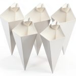 Disposable French Fries Holder by mollensiuer 50pcs Kraft Paper Cones-0