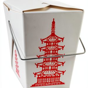 Chinese Take Out Boxes 8 oz Pagoda Style Great Credentials Leak-0