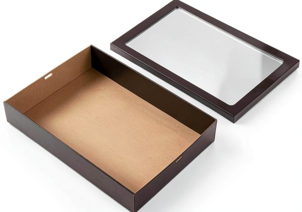 Restaurantware Cater Tek Baked Goods Boxes 10 Black with Window Lids-9