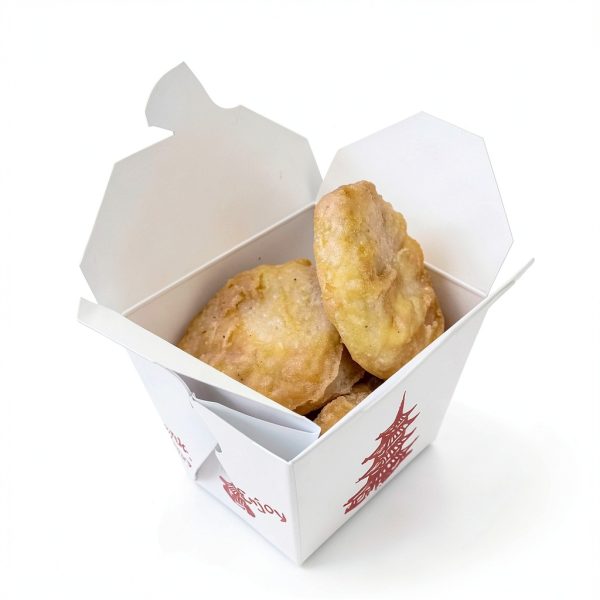 50 Pack 8oz Chinese take out box 8-OZ Bio Noodle Take Out Food Container: Perfect for Takeout Restaurants - White - Disposable and Recyclable (50)-3