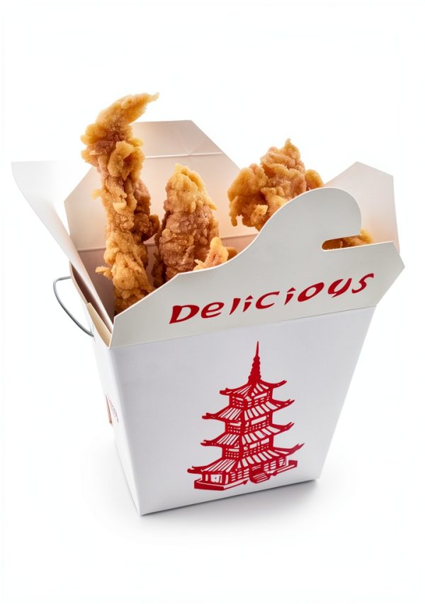 50 Pack 8oz Chinese take out box 8-OZ Bio Noodle Take Out Food Container: Perfect for Takeout Restaurants - White - Disposable and Recyclable (50)-4