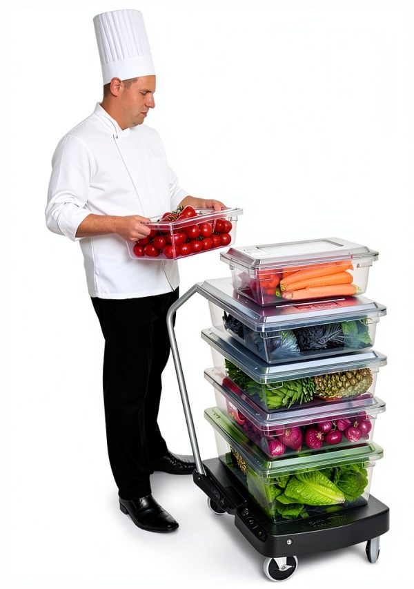 Rubbermaid Commercial Products Food Storage Box 3.5 Gallon White HDPE-1