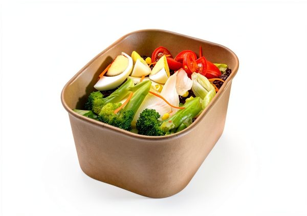 Paper Food Containers 35 oz Pack 50 with Lids Kraft Freezer Safe-5