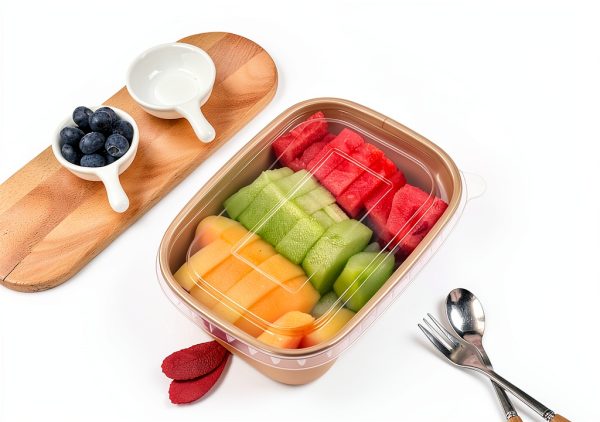 Paper Food Containers 35 oz Pack 50 with Lids Kraft Freezer Safe-6
