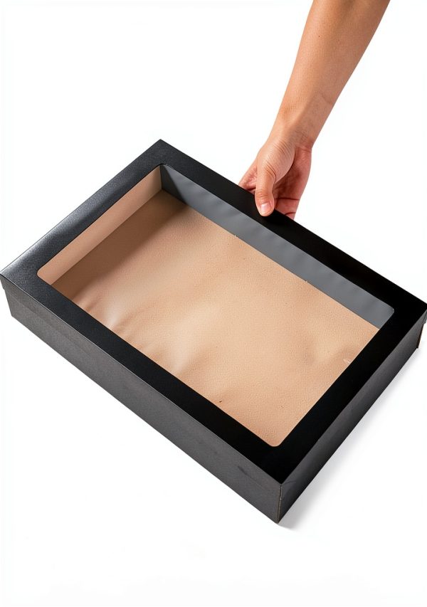 Restaurantware Cater Tek Baked Goods Boxes 10 Black with Window Lids-7